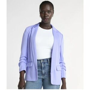 Scoop Women's Ultimate Crepe Scrunch Sleeve Blazer, Size Size XS